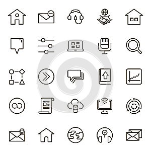 Communication flat icon