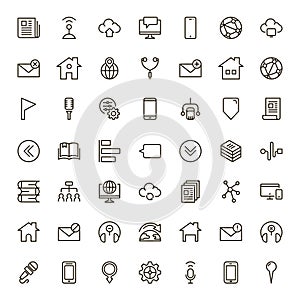 Communication flat icon