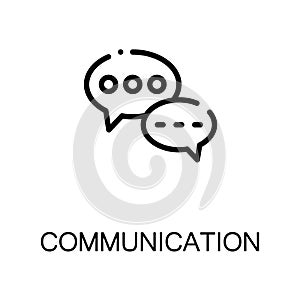 Communication flat icon