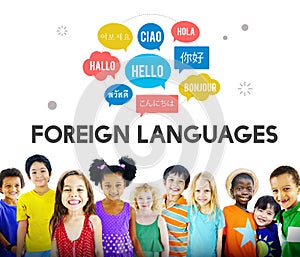 Communication Foreign Languages Greeting Worldwide Concept