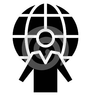 Agent Isolated Vector Icon which can easily modify or edit