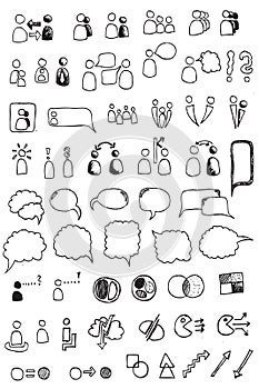 Communication hand draw element