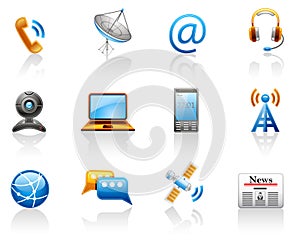 Communication icon set.