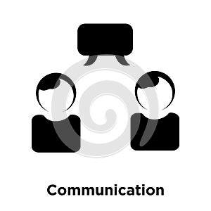 Communication icon vector isolated on white background, logo con