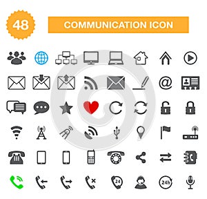 Communication icons for web