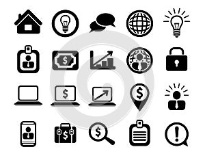Communication icons. Web icons set. Internet icons collection