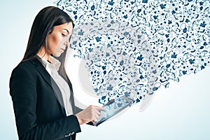 Communication and internet concept