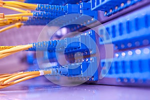 Communication and internet network server room