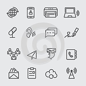 Communication line icon
