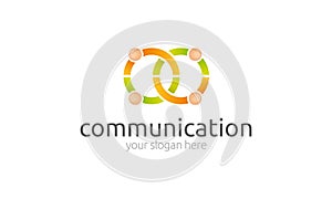 Communication logo template