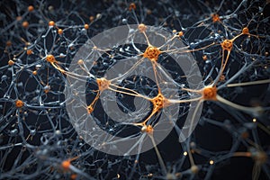 Communication network concept. Abstract background.