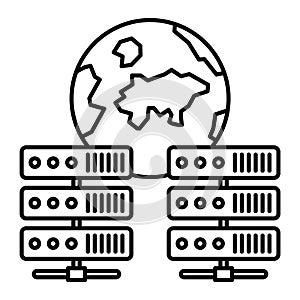 Communication network  Isolated Vector icon