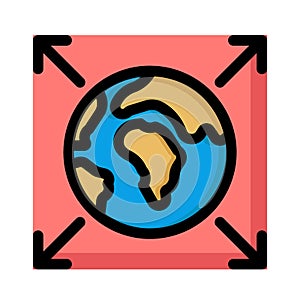 Communication network Isolated Vector icon which can easily modify or edit