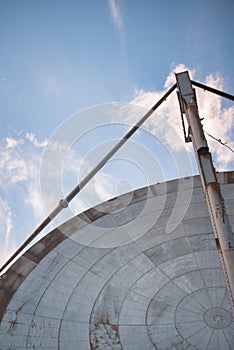 The communication parabola at Comano Former NATO Base, Tuscany, Italy