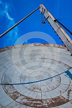 The communication parabola at Comano Former NATO Base, Tuscany, Italy