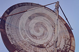 The communication parabola at Comano Former NATO Base, Tuscany, Italy