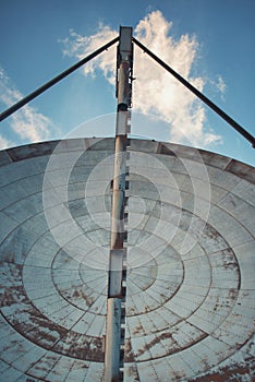 The communication parabola at Comano Former NATO Base, Tuscany, Italy photo