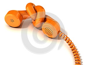 Communication problem - phone handset tied in knot