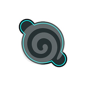 communication program icon. Element of web icon with one color for mobile concept and web apps. Isolated communication program