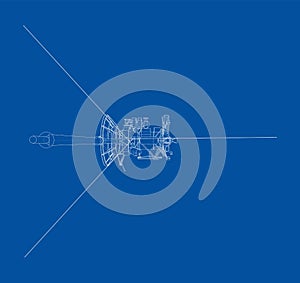 Communication satellite concept outline