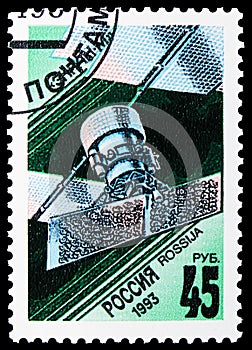 Communication satellite `Ekran-M`, Space Exploration serie, circa 1993