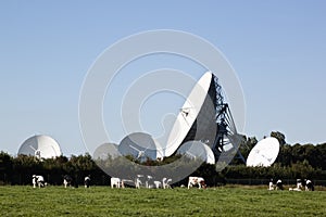 Communication satellites in Burum, Holland