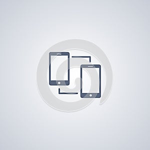 Communication smartphone, vector best flat icon