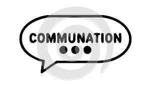 Communication Speech Bubble Icon, Dialogue, Message Exchange, vector design Generative AI
