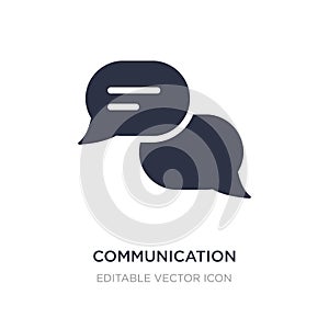 communication speech bubbles icon on white background. Simple element illustration from Multimedia concept