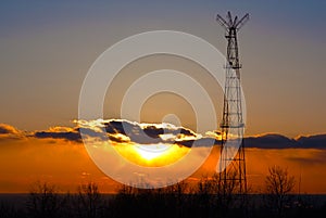 Communication tower.