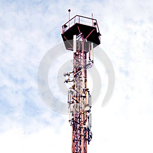 Communication tower 4G or 5G network telephone cellsite