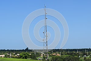 Communication Tower with Fort Lauderdale Skyline