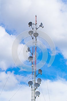 Communication tower, high power wifi antenna post hotspot long range