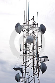 Communication tower in Massachusetts, USA