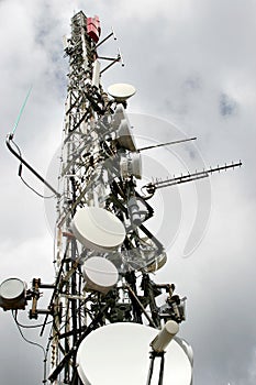 Communication tower in Spain