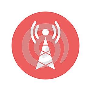 Communication tower Vector icon which can easily modify or edit