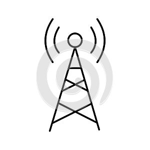 Communication tower Vector icon which can easily modify or edit