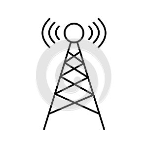 Communication tower Vector icon which can easily modify or edit