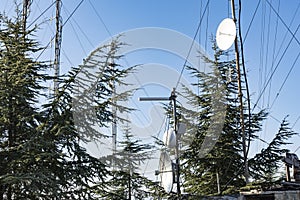 Communication towers, antennas and dishes