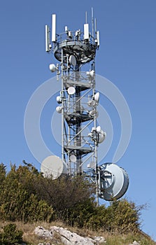 Communication and transmission tower