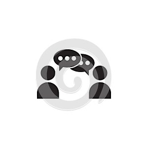 communication between two people icon. Detailed icon of friendship and relationships icon. Premium quality graphic design. One of