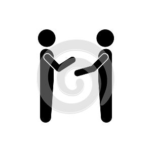 communication between two people icon. Element of conversation icon for mobile concept and web apps. Isolated communication