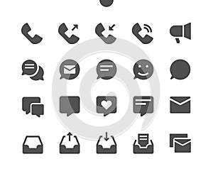 Communication v1 UI Pixel Perfect Well-crafted Vector Solid Icons