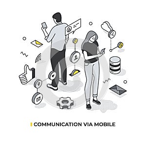 Communication via Mobile Isometric Scene