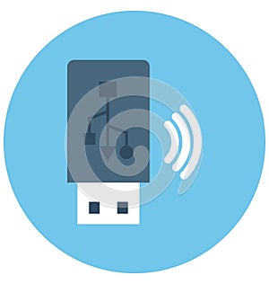 Usb Isolated Vector icon that can be easily modified or edit
