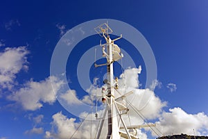 A communications antenna in the caribbean