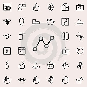 communications icon. Detailed set of minimalistic line icons. Premium graphic design. One of the collection icons for websites, we