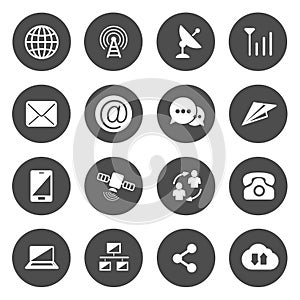 Communications Icons Vector photo