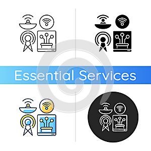 Communications infrastructure icon