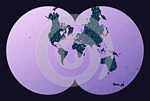 Communications map of the world. photo